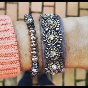 Stella & Dot Faye embroidered bracelet
